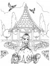 La Princesa Sofía - dibujos infantiles para colorear, para niños y niñas