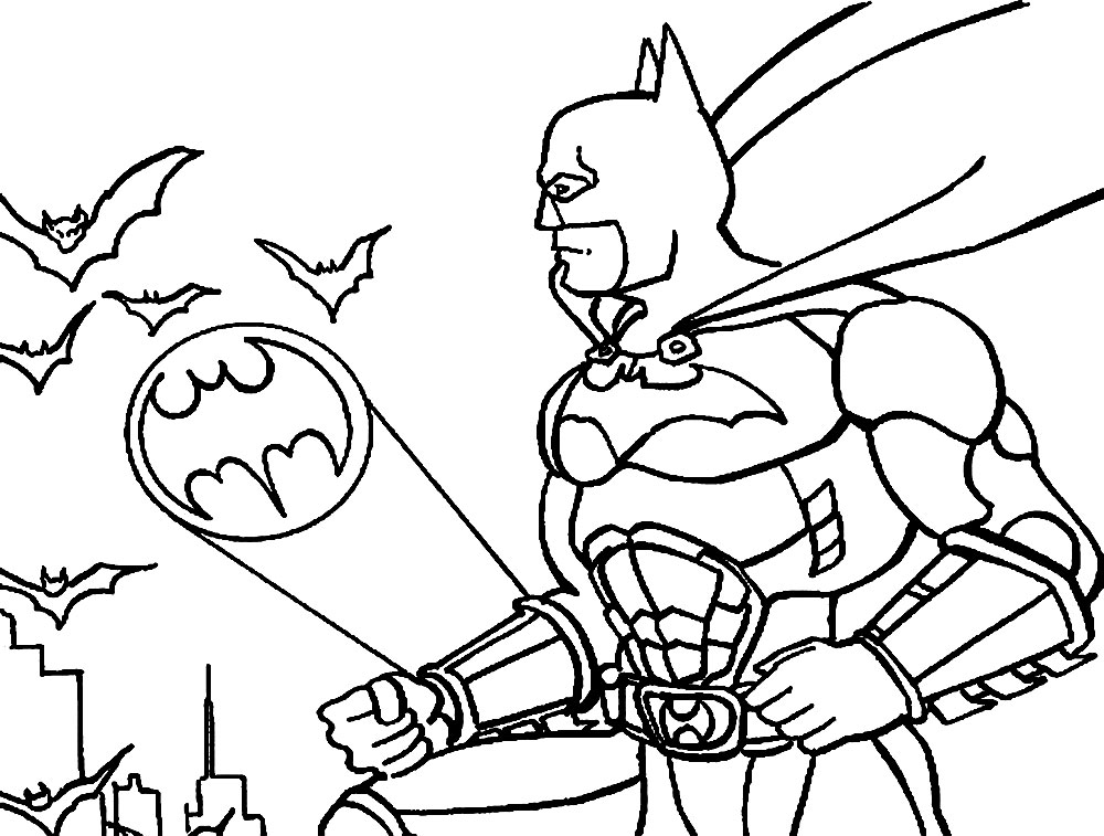 Imprimir gratis dibujos para colorear - Batman