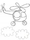 Imprimir gratis dibujos para colorear - helicoptero