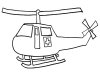 Descargar dibujos para colorear - helicoptero