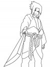 Dibujos para colorear - Sasuke Uchiha