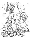 Arbol de Navidad - dibujos infantiles para colorear