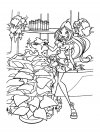 Descargar dibujos para colorear - Winx Flora