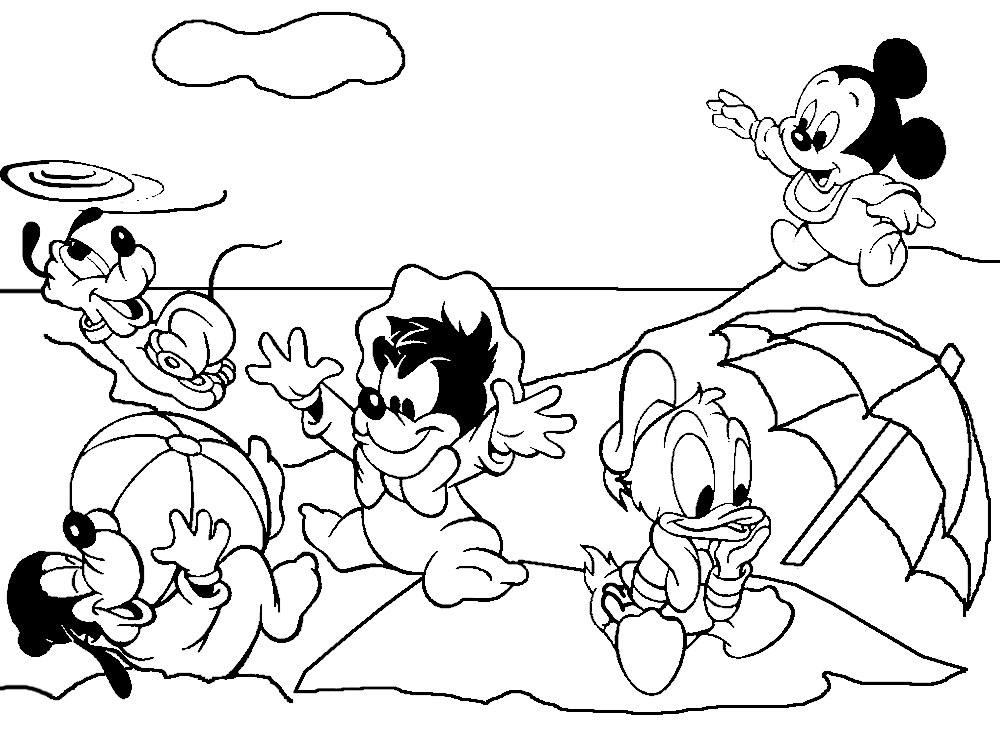  Descargue e imprima gratis dibujos para colorear – Los personajes de Disney