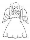 Dibujos para colorear - angels, para desarrollar la generación menor