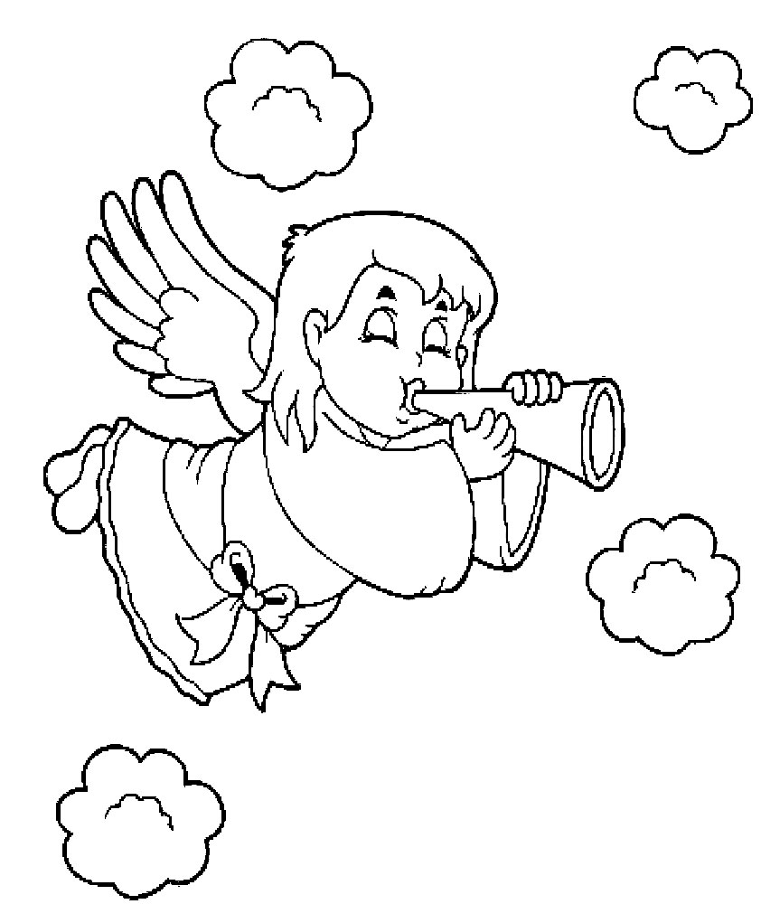 Algo útil para niñas y niños - dibujos para colorear - angels
