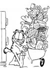 Dibujos para colorear - Garfield, para desarrollar la generación menor
