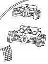 Algo útil para niñas y niños - dibujos para colorear - coches de carreras