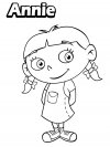 Dibujos infantiles para colorear - mini Einsteins, para desarrollar movimientos musculares menudos