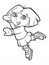 Imprimir imágenes dibujos para colorear - Dora la exploradora, para niños y niñas