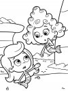 Dibujos animados para colorear - Bubble Guppies, para niños pequeños