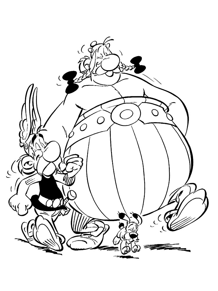Dibujos para colorear - Asterix el Galo, para niños