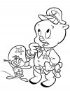 Dibujos para colorear - Looney Tunes, para desarrollar la generación menor