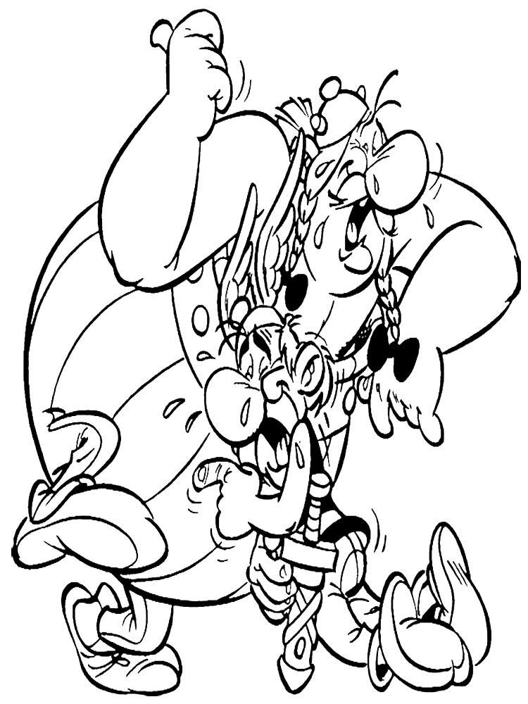 Imprimir gratis dibujos para colorear - Asterix el Galo