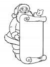 Dibujos para colorear - Santa Claus, para un desarrollo infantil, en conjunto