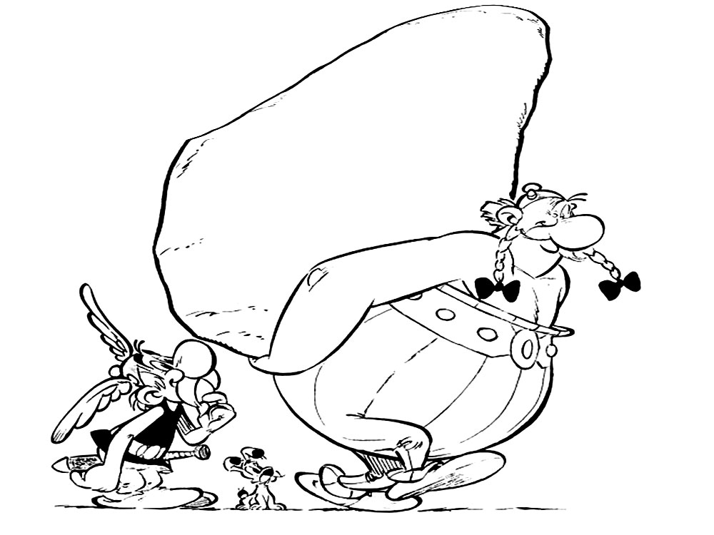 Descargamos dibujos para colorear - Asterix el Galo