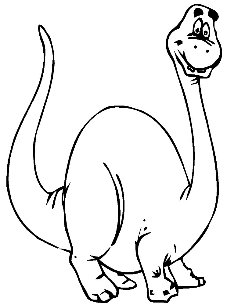 Dibujos para colorear - dinosauria, imprimir gratis