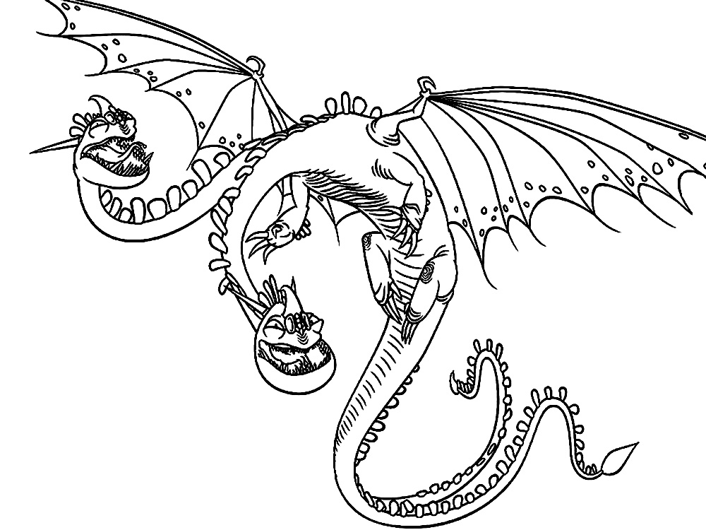 Imprimir gratis dibujos para colorear - dragón