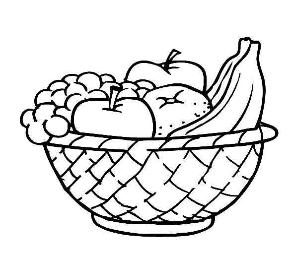 Fruta - descargar gratis dibujos para colorear