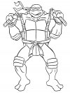 Descargar gratis dibujos para colorear - Tortugas Ninja