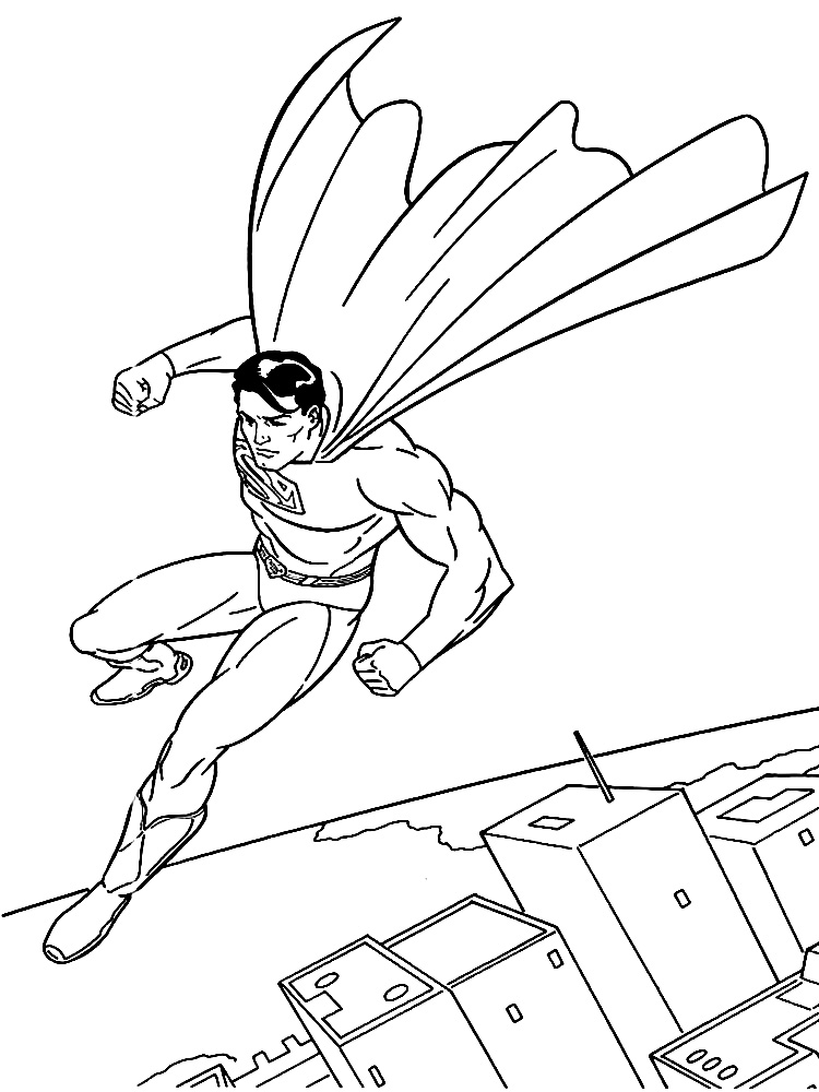 Descargar dibujos para colorear - Superman