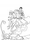 Dibujos para colorear - Superman, imprimir gratis