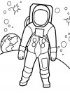 Descargar dibujos para colorear - astronaut
