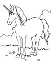 Imprimir dibujos para colorear - unicornio, para niños y niñas