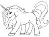 Unicornio - dibujos animados infantiles, para colorear